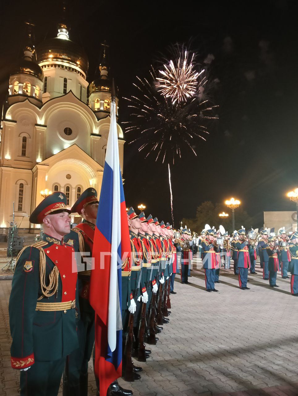 Дефиле-представление военных оркестров-участников фестиваля «Амурские волны»  состоялось в Хабаровске | Губерния Онлайн